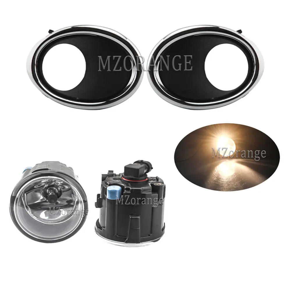 

Противотуманные фары, светодиодные противотуманные фары для Nissan QASHQAI J11 ROGUE 2015 2016 2017, автомобильный передний бампер, хромированная крышка противотуманной фары, гриль, рамка