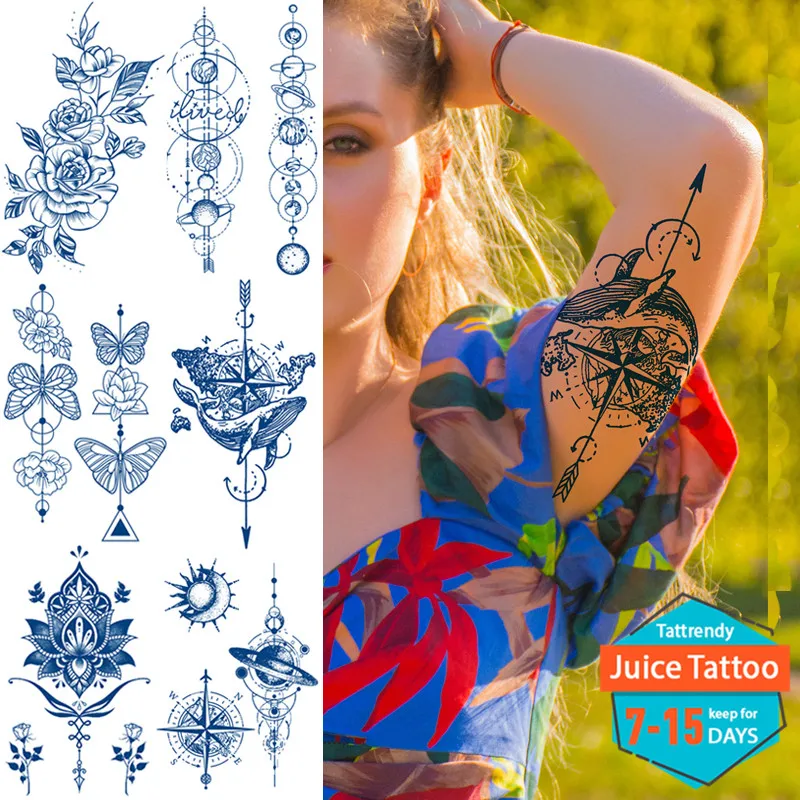 

Стойкая татуировка с чернилами, безопасная картина тела, временные татуировки «сделай сам», трансферная вода, сексуальная для женщин и мужч...