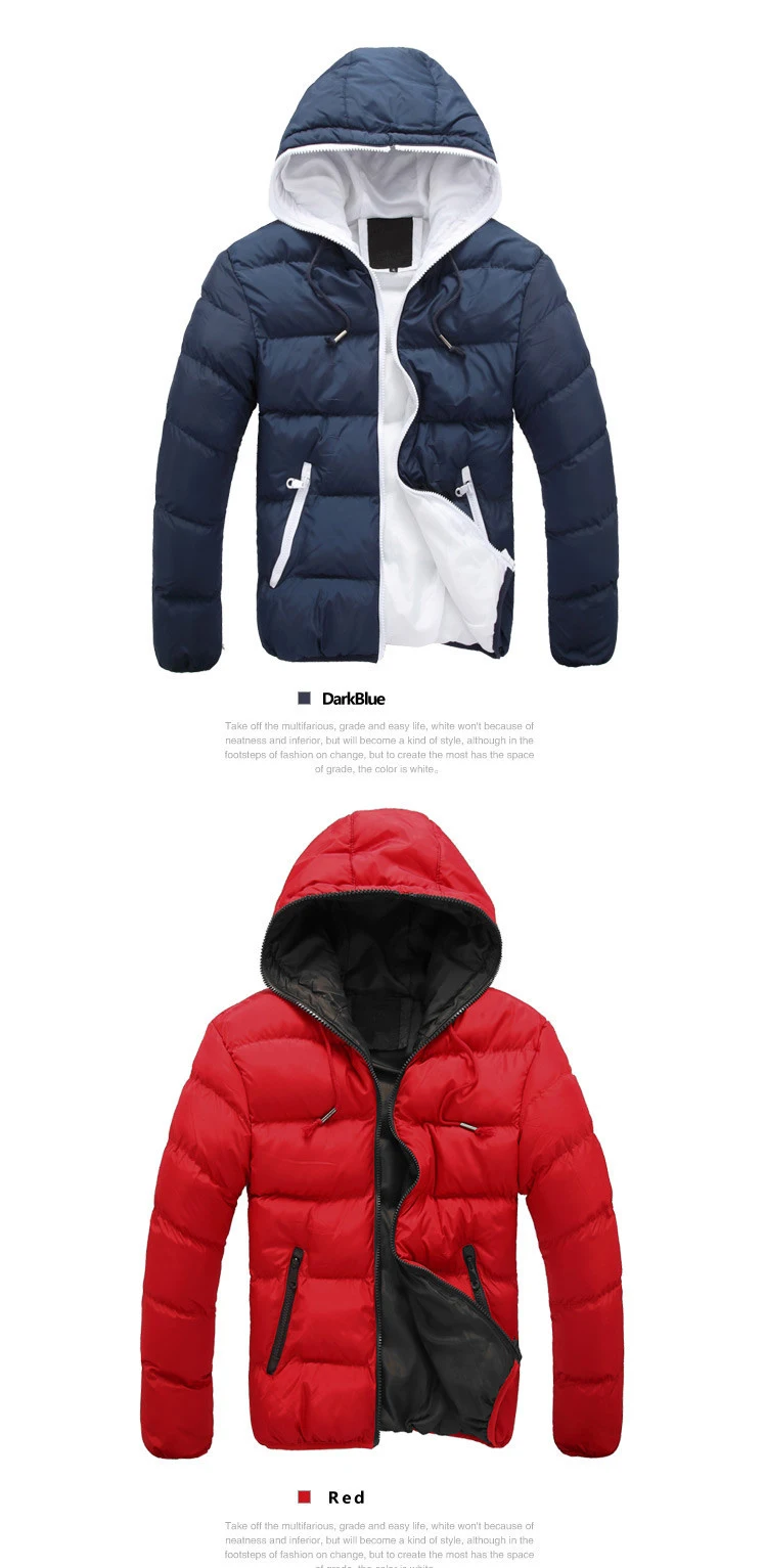Зимняя мужская куртка s Parkas мужские куртки повседневное Мужское пальто с капюшоном Толстая хлопковая куртка мужская брендовая одежда с капюшоном M-4XL