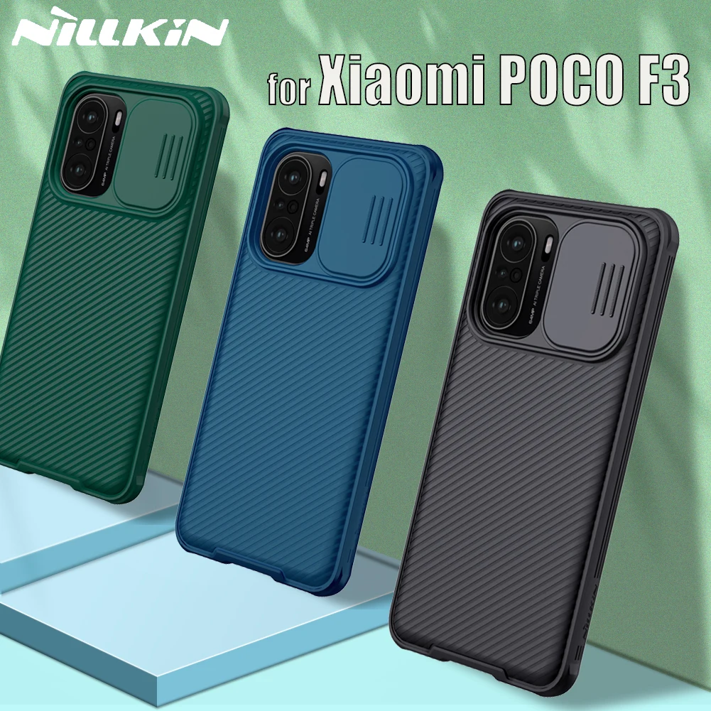

Чехол Nillkin слайд-камера для Xiaomi POCO F3, защита объектива, защита конфиденциальности, Жесткий ПК, Противоударная задняя крышка на POCO F3, оболочка