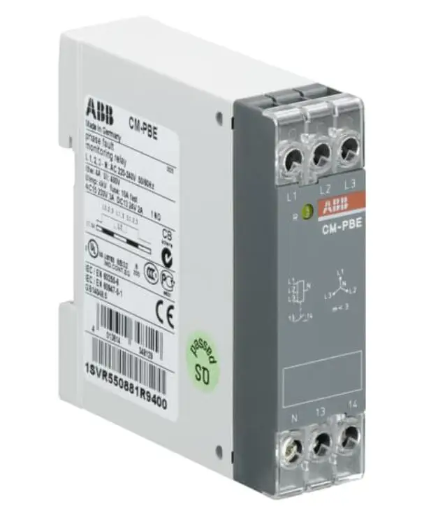 Three-phase monitoring relay CM-PBE , phase fault, 1no, 380-440VAC  10012584 380-440VAC