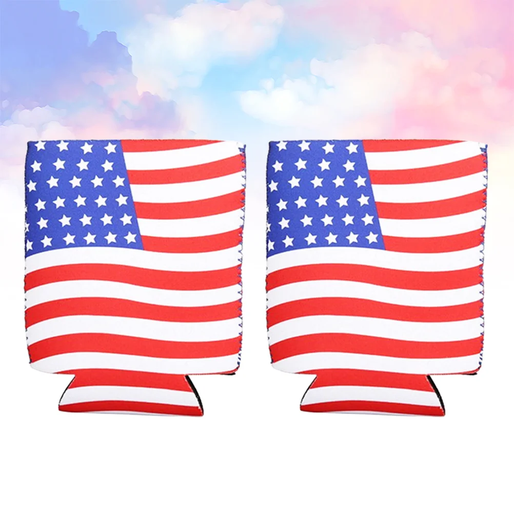 

2 шт., крышка для бутылки с американским флагом (1 шт.)