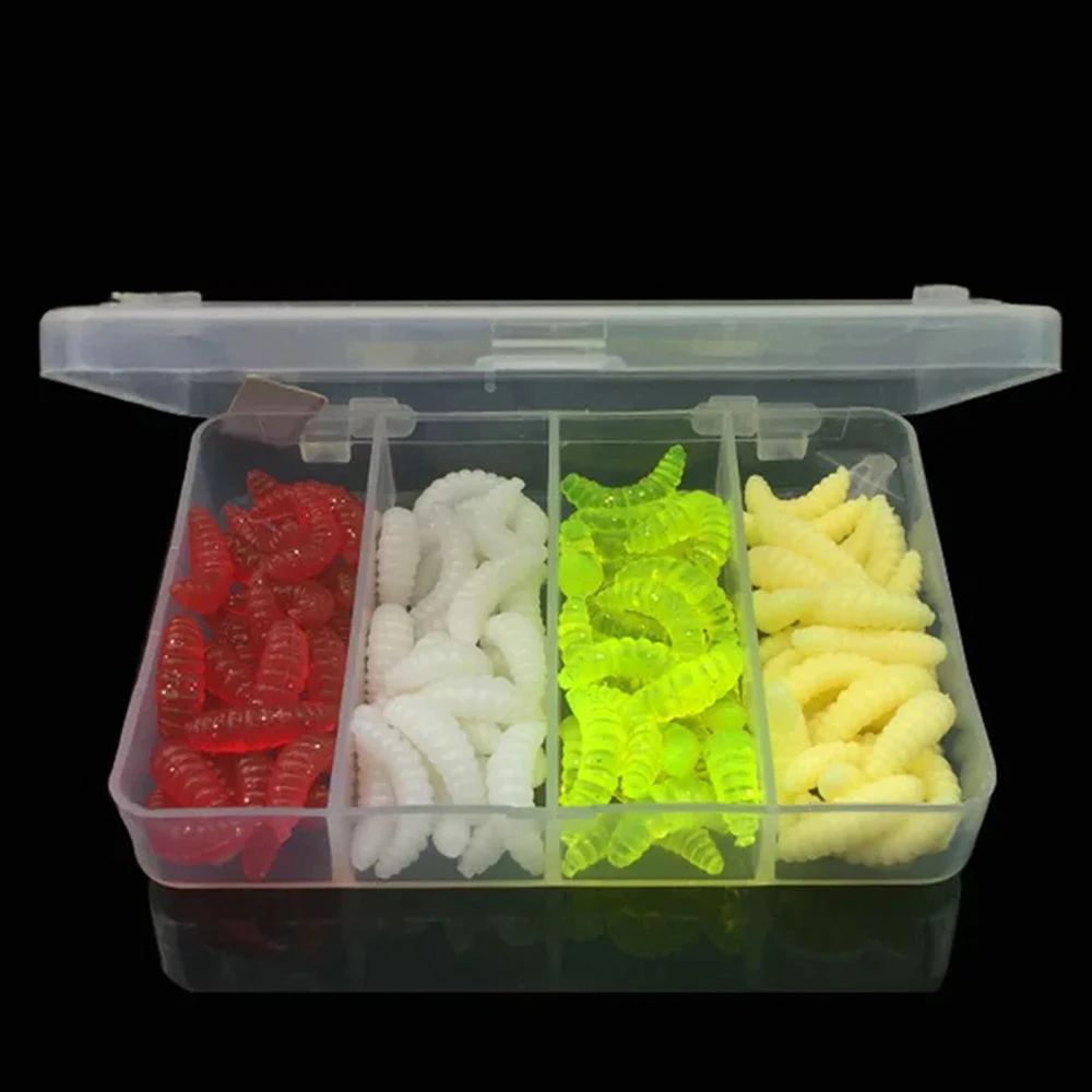 100 шт./партия рыболовные приманки коробка для хлеба червь креветка насекомое