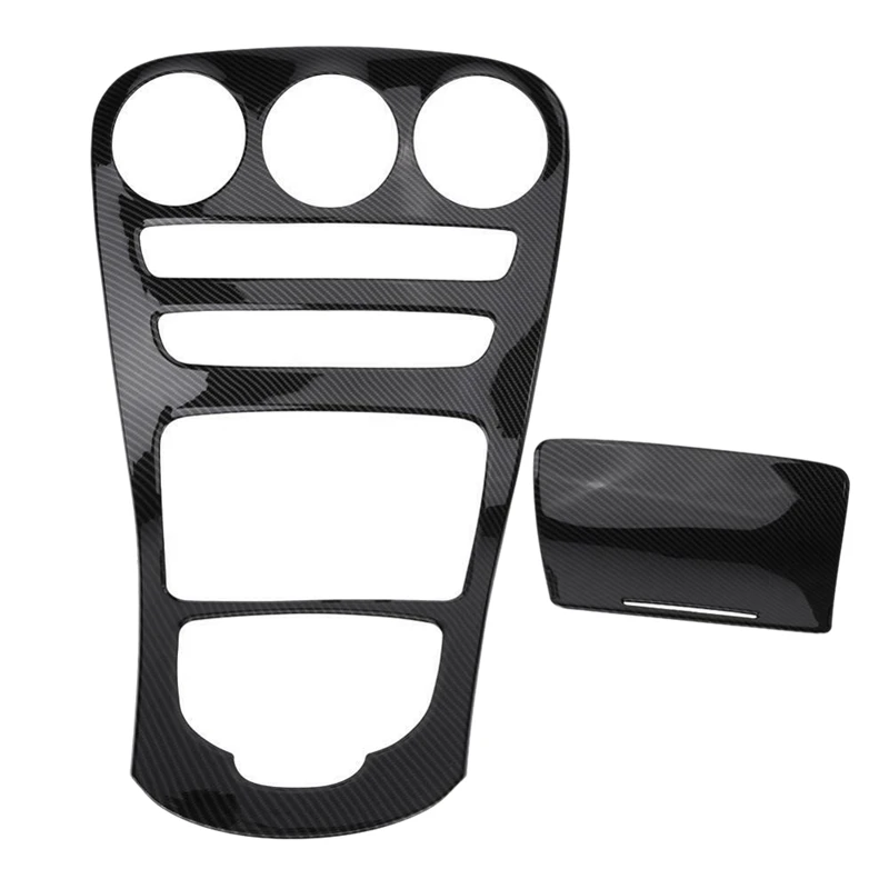 

Abs Center Console Panel Decoration Cover Trim 2Pcs For Mercedes Benz C Class W205/Glc X253 Carbon Fiber Color