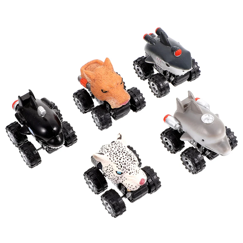 

5PCS Back Car Friction Powered Animal Shape Children Plaything