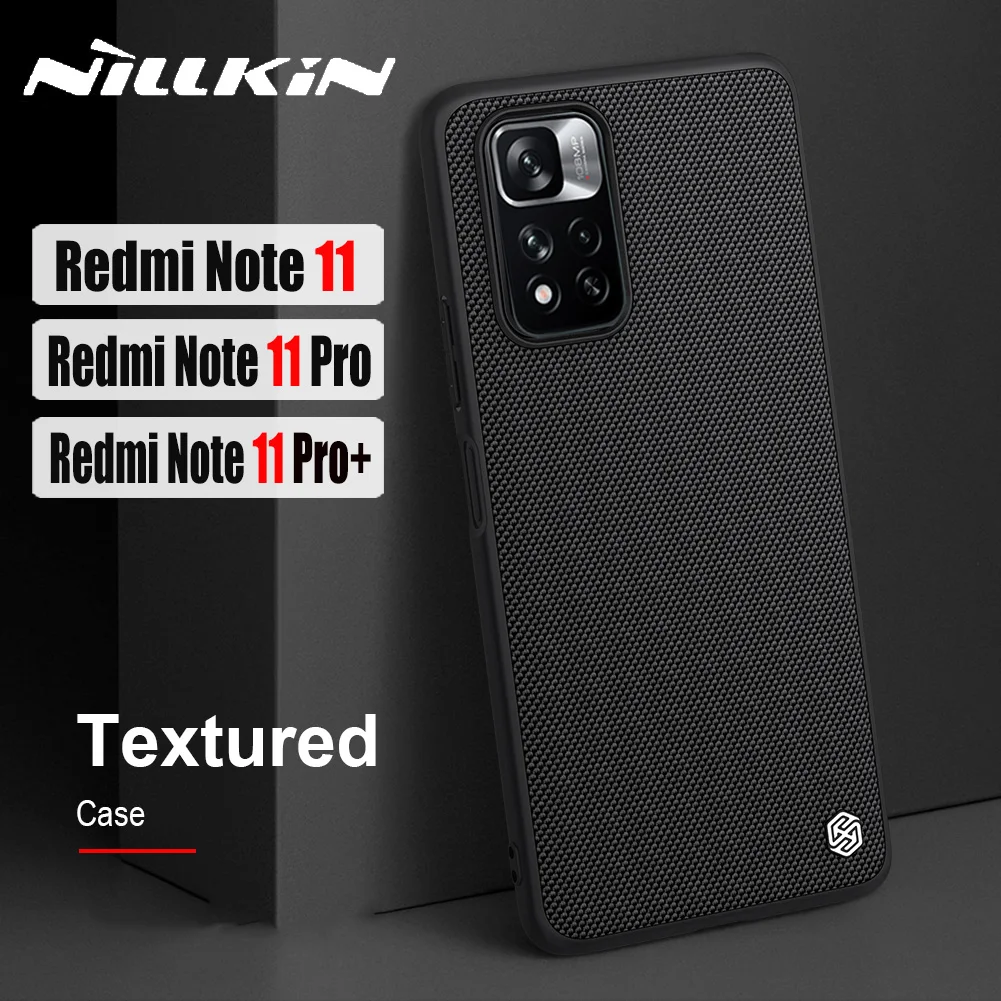 Чехол для Xiaomi Redmi Note 11 Pro +, текстурированный нейлоновый прочный Мягкий Нескользящий ударопрочный чехол Nillkin для Redmi NOTE11 Pro Plus
