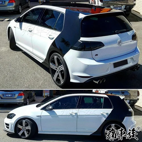 A Car stickers For Volkswagen Golf 7 Sticker Lahua Golf 7 Appearance Decoration Modified Body Car Sticker - Color Name: A