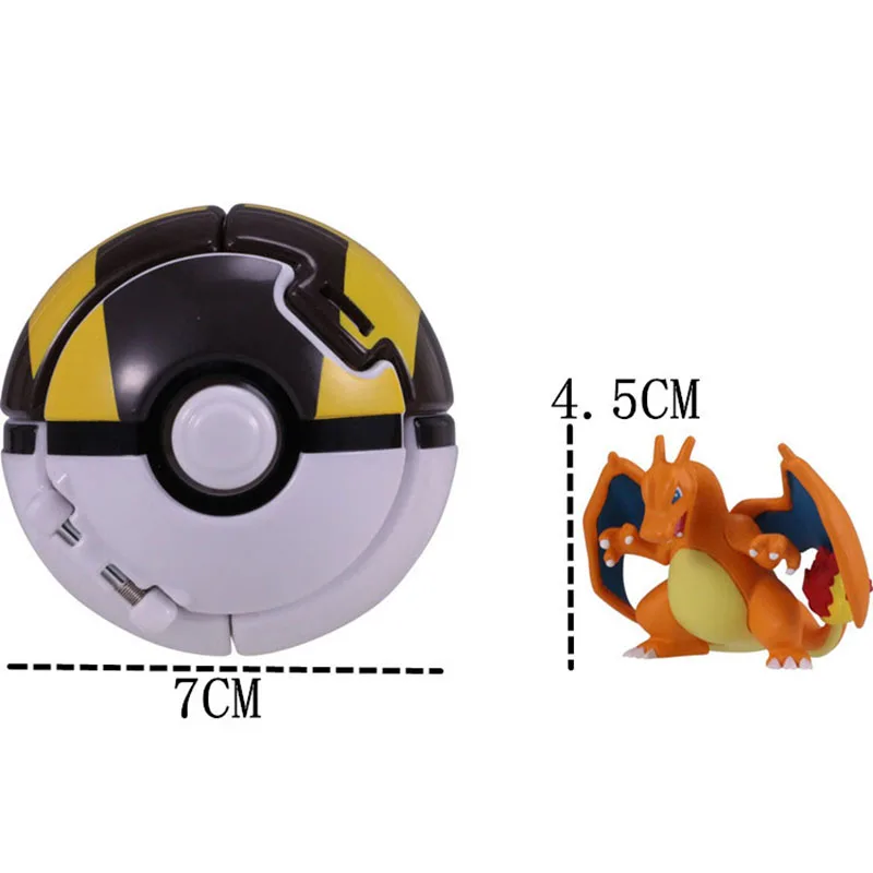 Takara Tomy Charizard Kyogre Pika с Pokeballs фигурка куклы игрушка аниме pokedel-z moncolle-ex Pokemones игрушки