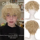 Синтетический короткий парик BUQI, искусственные волосы черного, светлого, коричневого цветов, для косплевечерние, для женщин, мужчин, девочек, мальчиков, высокотемпературное волокно