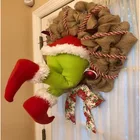 Украшение для дома, Рождественская гирлянда, украшение на дверь, рождественские подарки, 2021 год