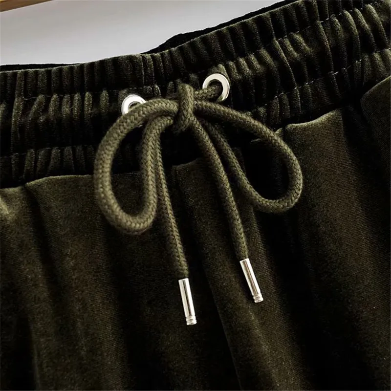 Женский Бархатный спортивный костюм комплект из двух предметов лоскутные