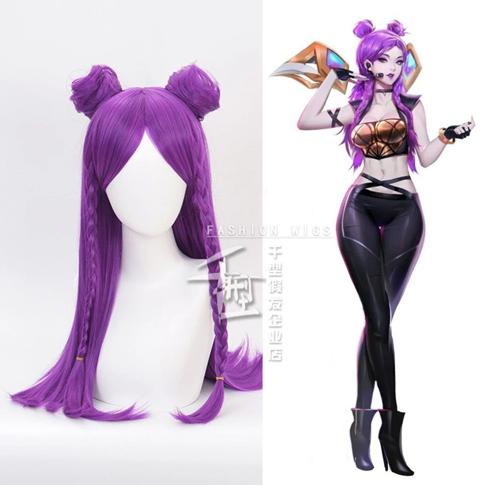 Парик для косплея по мотивам игры LOL KDA Kaisa парик термостойкий синтетический
