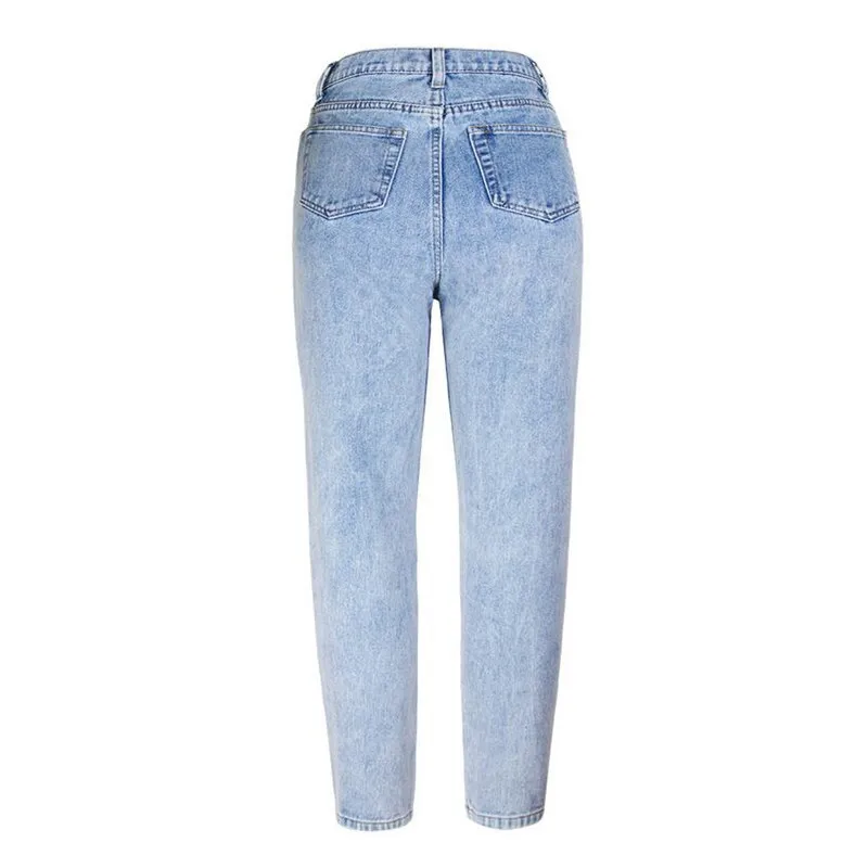 Винтажные джинсы МОМ с высокой талией из 100% хлопка женские свободные джинсовые