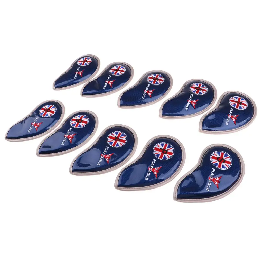 

10pcs/pack Golf Club Head Covers Wedge Iron Protective Iron Covers Headcover With Number Tags Golf Accessories