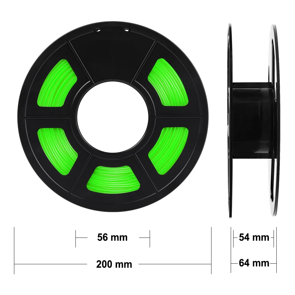 PETG Green 3D принтер нить 1 кг 75 мм подарок DIY печать с быстрой доставкой 100% без