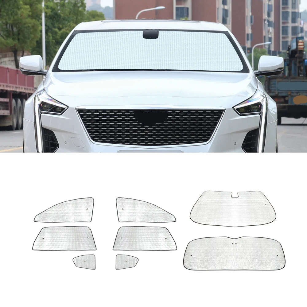 

For Cadillac CT6 2016-2020 Automobile Sunshade Cover Car Windshield Protector Front Side Window Sun Visor UV Protection Curtain