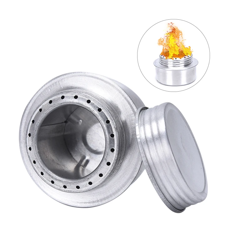 Portable Mini Aluminum Alloy Alcoho Stove with Lid Outdoor Camping Hiking Backpacking Cooking Alcohol Burner | Спорт и развлечения