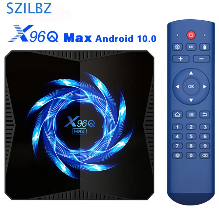 

ТВ-приставка X96Q MAX Android 10,0 4 Гб 64 Гб 4K 60fps 2,4G/5G Wifi ТВ-приставка Netflix Youtube медиаплеер Bluetooth 5,0 телеприставка