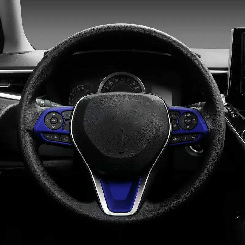 Синяя Крышка корпуса кнопки рулевого колеса для Toyota Corolla 2019-2021 модификация