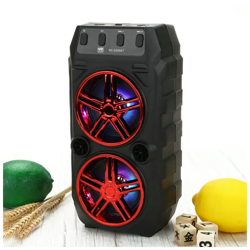 Беспроводной портативный динамик Bluetooth-совместимый двойной s открытый высокий