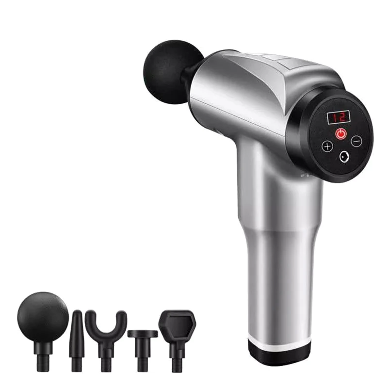 Портативный Ручной Ударный глубокий массажер для мышц релаксация тела с 5