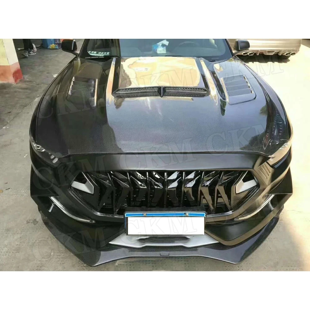 Углеродное волокно передний капот двигателя для Ford Mustang Coupe КАБРИОЛЕТ 2 двери 2015
