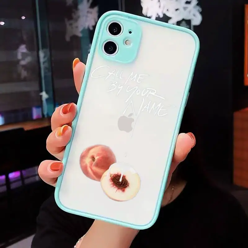 

call me by your name luxury Phone Cases shell matte transparent For iphone 7 8 11 12 plus mini x xs xr pro max cover