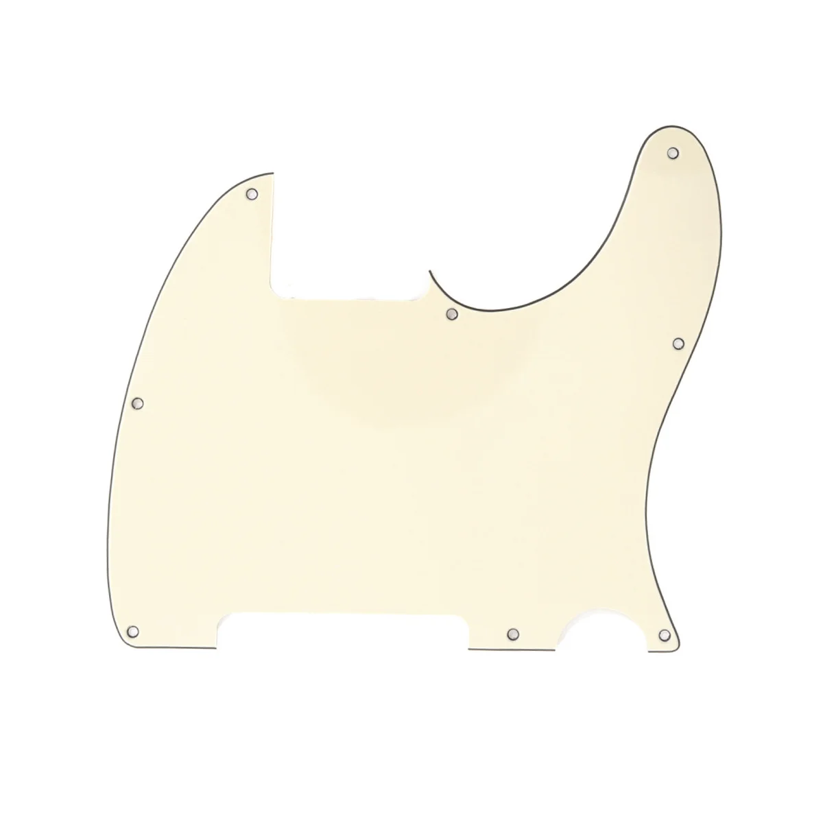 Пустая заготовка Musiclily для гитары Tele Pickguard с 8 отверстиями брызговиков
