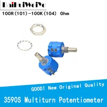 3590S Series Multiturn Adjustable Resistor Potentiometer 1K 2K 5K 10K 20K 50K 100K 500R 100R 200R ohm 3590-2-102 103 502 103 203