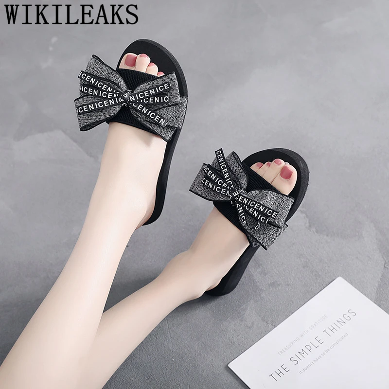 Platform Slippers Designer Slides Beach Wedges Shoes For Women Fashion Woman Summer Sandals Обувь Женская Buty |