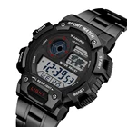 Часы наручные SYNOKE Мужские Цифровые, военные водонепроницаемые спортивные с ремешком из нержавеющей стали, с будильником, 5 бар