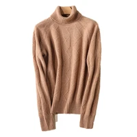 women wool sweater high quality soft lightweight vintage turtleneck ladies pullover 2021 autumn winter sweater famele jumper