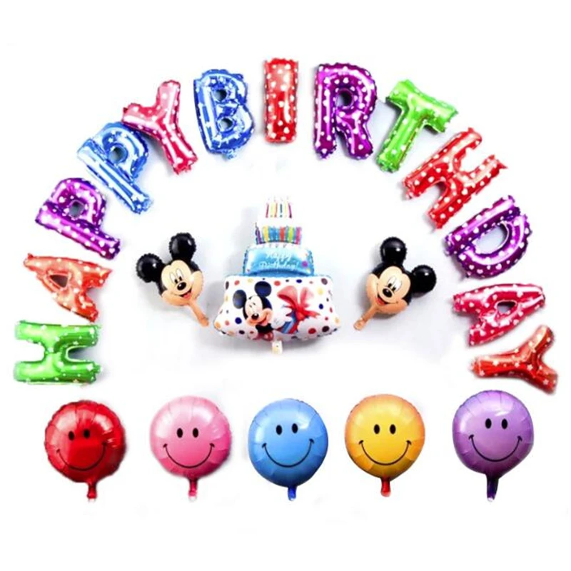 Украшение для детского дня рождения из мультфильма Диснея Микки Маус торт буквы