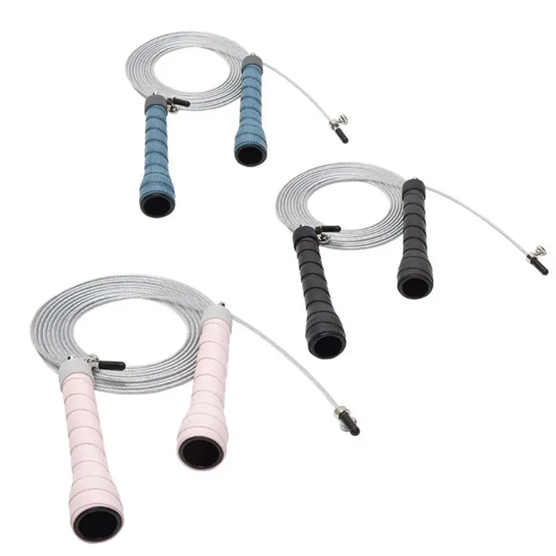 

Durable Wire Skipping Jump Rope Adjustable with Foam Handle Multipurpose Fitness XXUF