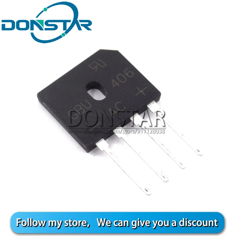 5 шт. GBU406 GBU 406 4A 600V ZIP 4 выпрямительный мостовой диод новый и оригинальный