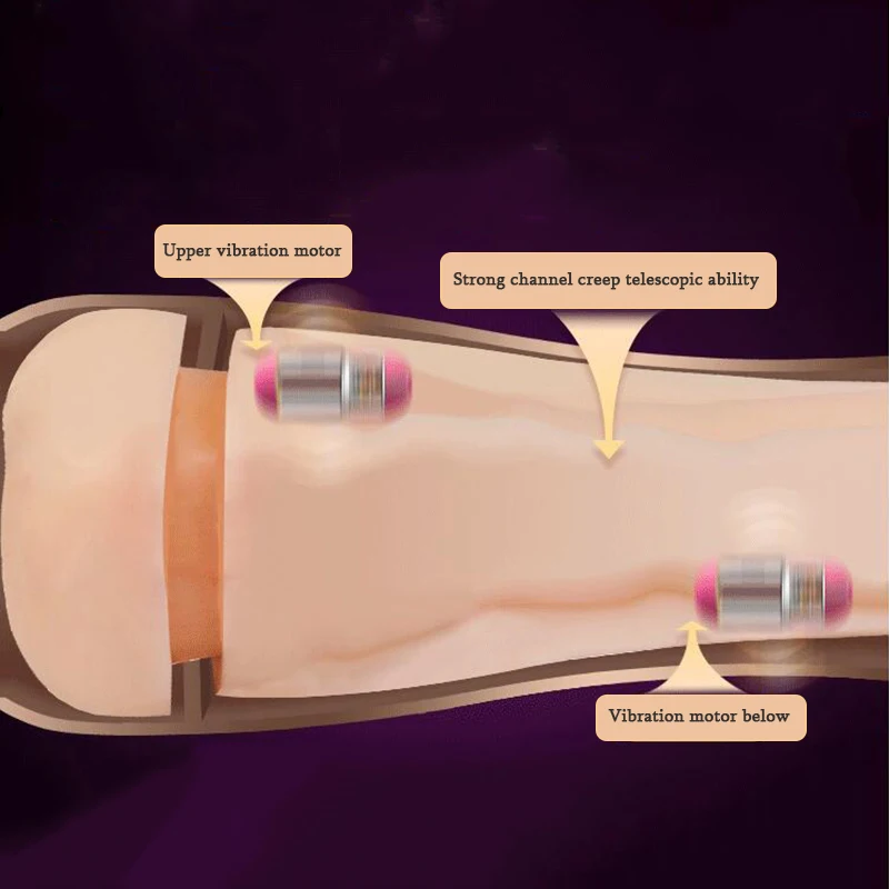 USB Charging Hands Free Masturbation Cup Real Vagina Pocket Pussy Automatic Male Masturbator Interactive Voice Sex Toys for Men | Красота и