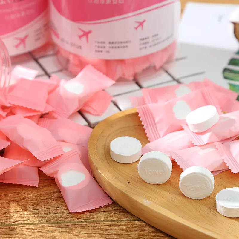 Одноразовое компрессионное полотенце индивидуально упакованное портативное