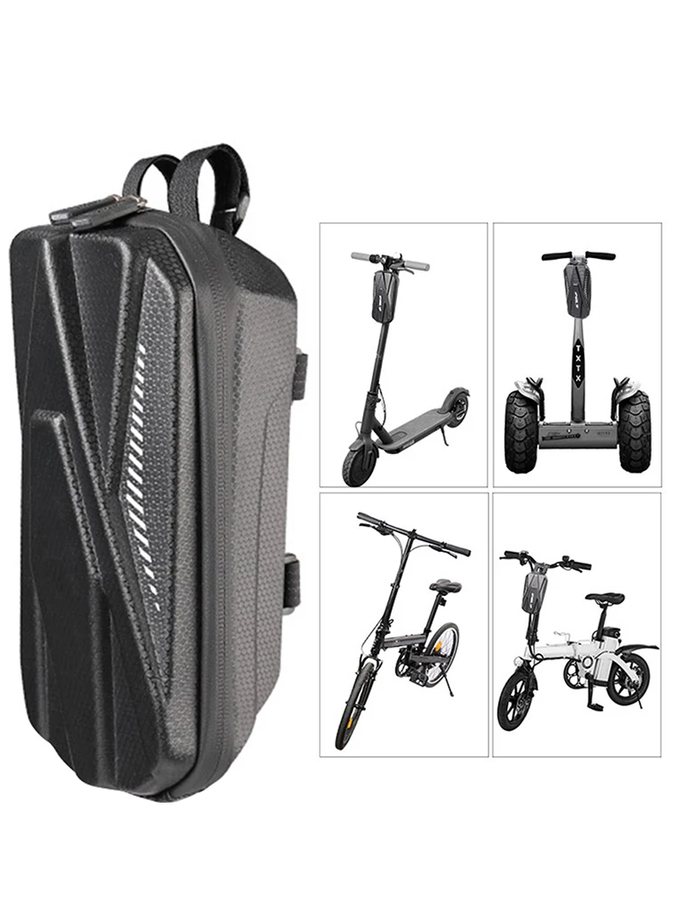 

Scooter Front Hanging Bag Waterproof Electric Scooter Bicycle Durable EVA Hard Shell Storage Bag Suspension Bag For Car Charger