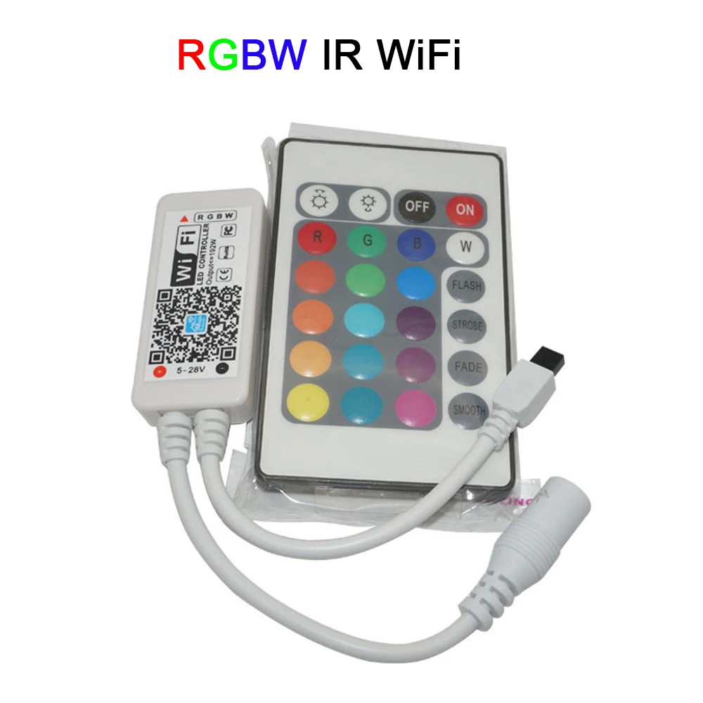 Мини беспроводной Wi Fi LED RGB / RGBW контроллер RF пульт дистанционного управления