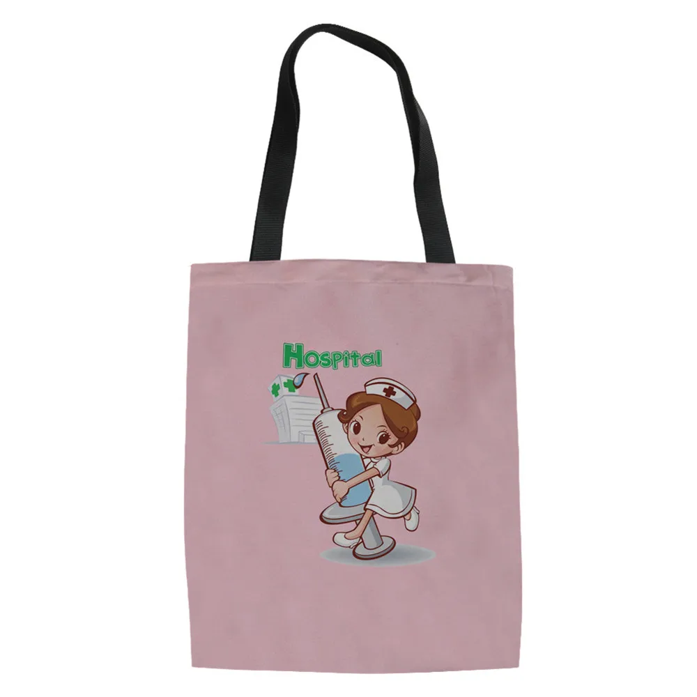 Медицинская сумка для медсестры с рисунком из мультфильма парусиновая Сумочка
