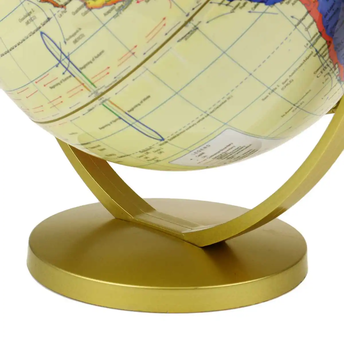 

20cm LED World Globe Earth Tellurion Map Rotating Stand Geography Educational Toys Home Office Desktop Decorations