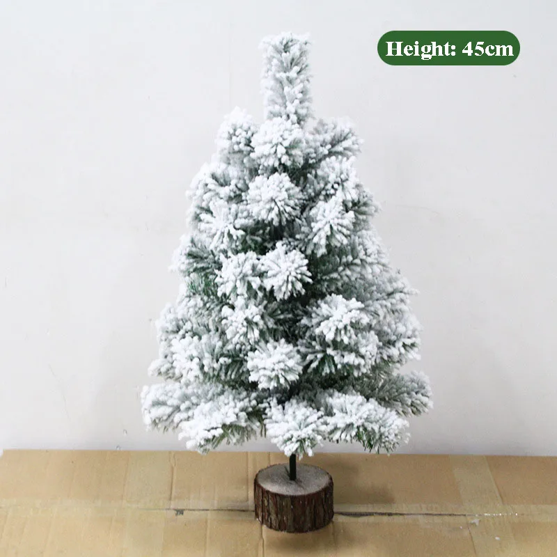 

Artificial Christmas Tree Pine White Big Nordic Flocking 2021 New Year Decoration Led Door Wall Ornaments Souvenirs Scenes Decor