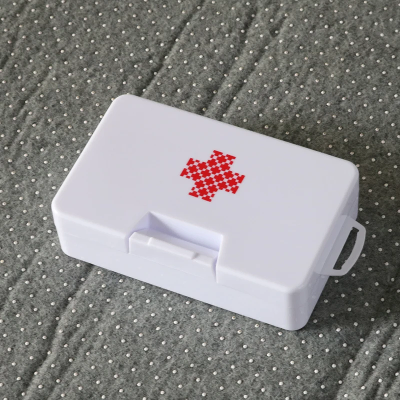 

Mini small medicine box home car travel outdoor first aid box student portable small medicine box family