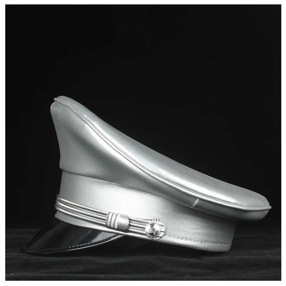 3 больших размера Кепка с козырьком для немецкого офицера армейская кожаные