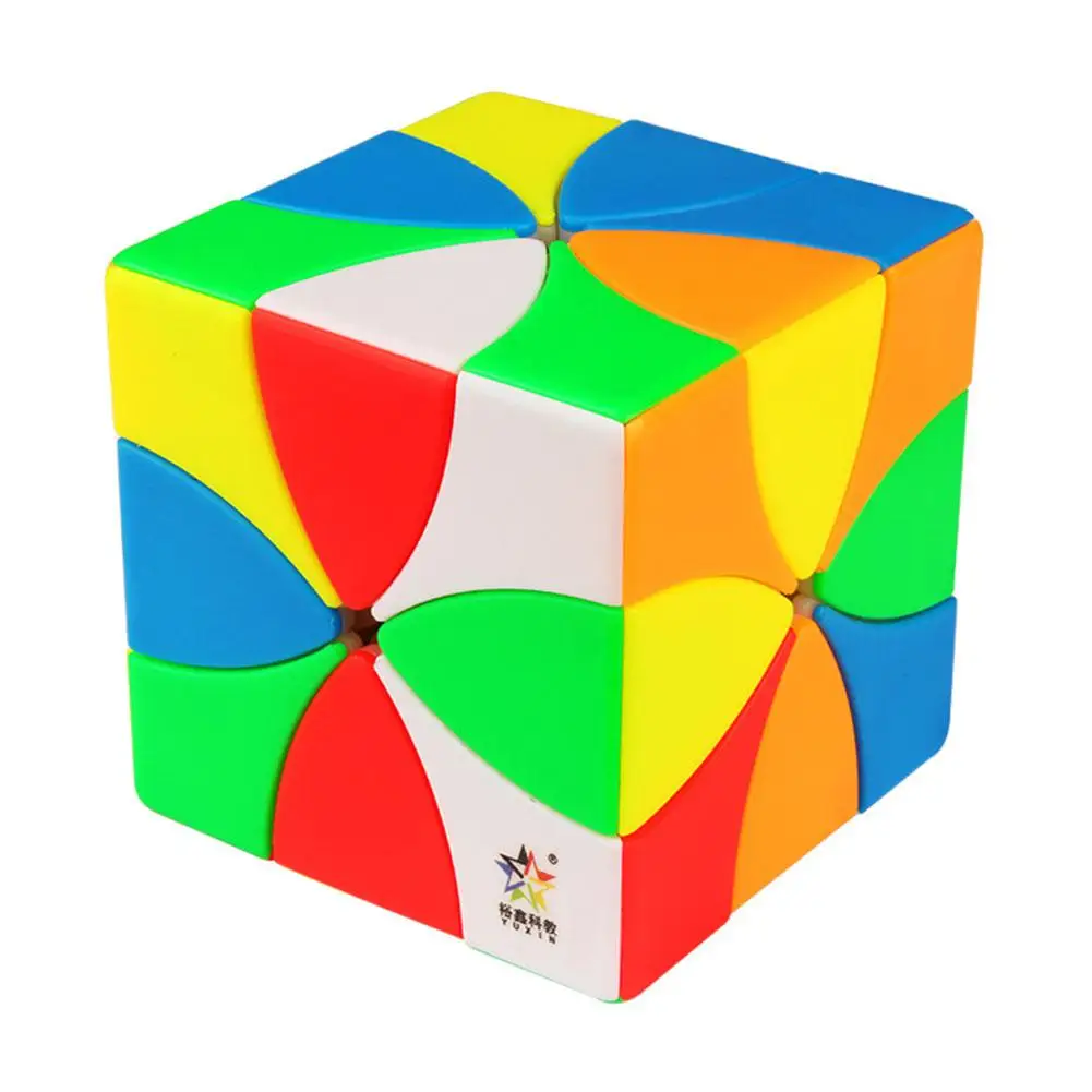 

6 Fluorescence Colors Magnetic 8 Leaves Puzzle Magic Cube Toy for Kids Children Intellegent Development Stress Relief Toys Gifts