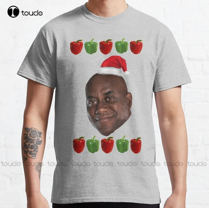 

The Ainsley Harriott Christmas Jumper Classic T-Shirt Tennis Shirts For Men Custom Aldult Teen Unisex Digital Printing Tee Shirt