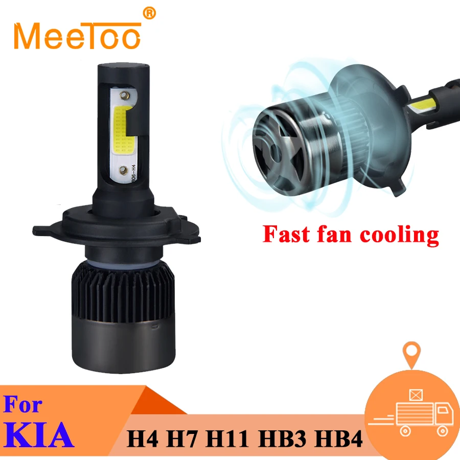 Светодиодные лампы H4 для автомобисветильник фар светодиодные H7 12 В 4300K s 6500 лм K HB3