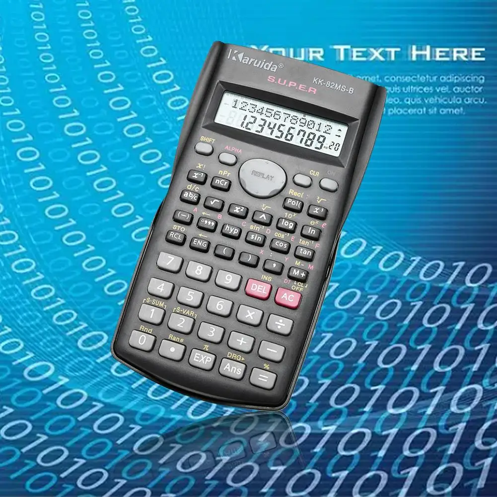 

New Handheld Student's Scientific Calculator 2 Line Display 82MS-A Portable Multifunctional Calculator for Mathematics Teaching