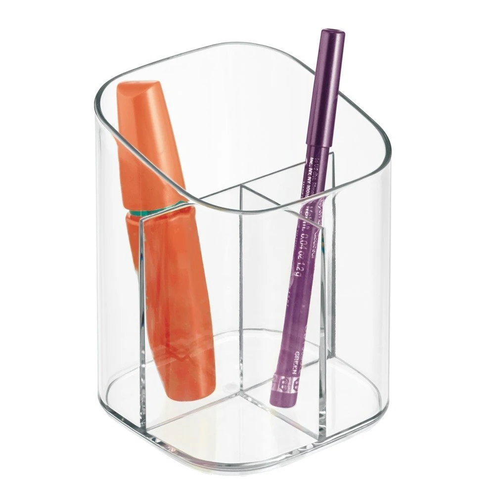 

Transparent Acrylic Pen Pencil Holder Makeup Brush Cosmetic Storage Box ALS88
