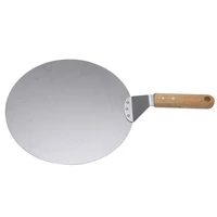 large metal pizza spatula 1012 inch kitchen pizza peel shovel paddle with wood handle for diy pancake pizza pie baking tool